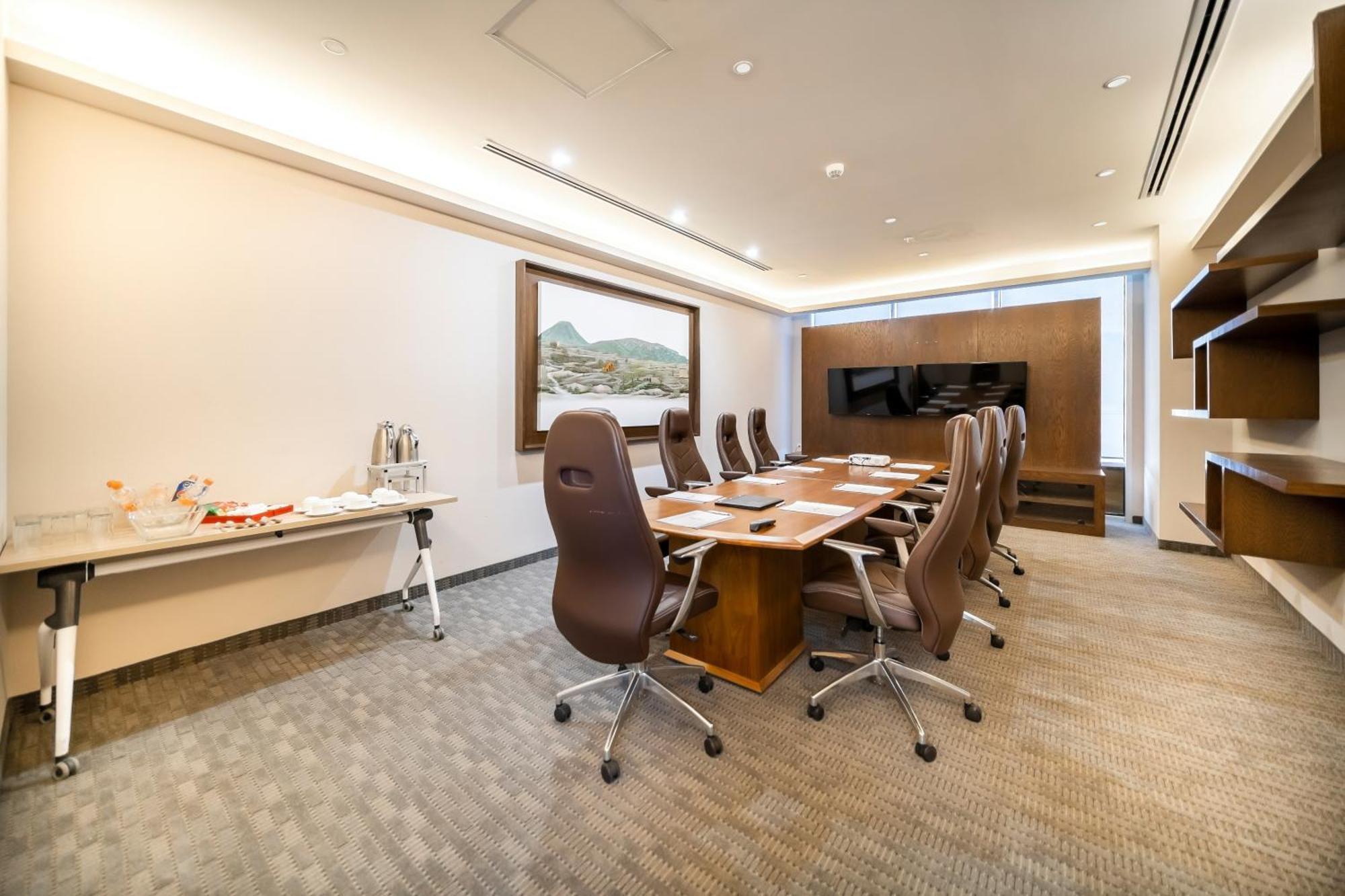 Metria Hotel León Exteriér fotografie Meeting room at the hotel