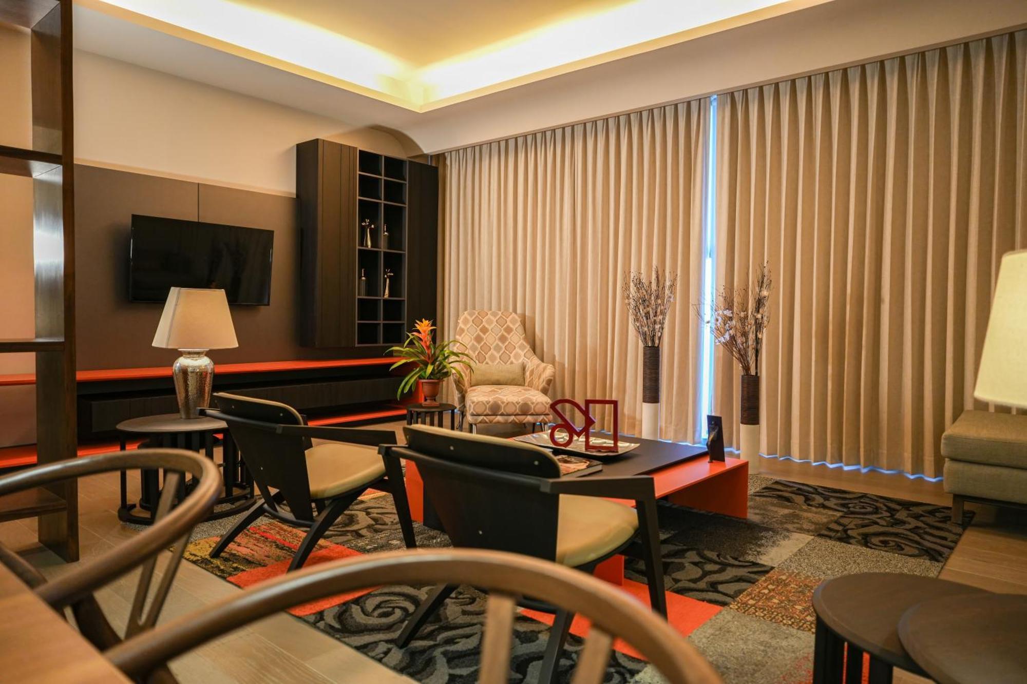Metria Hotel León Exteriér fotografie A living room in a condominium